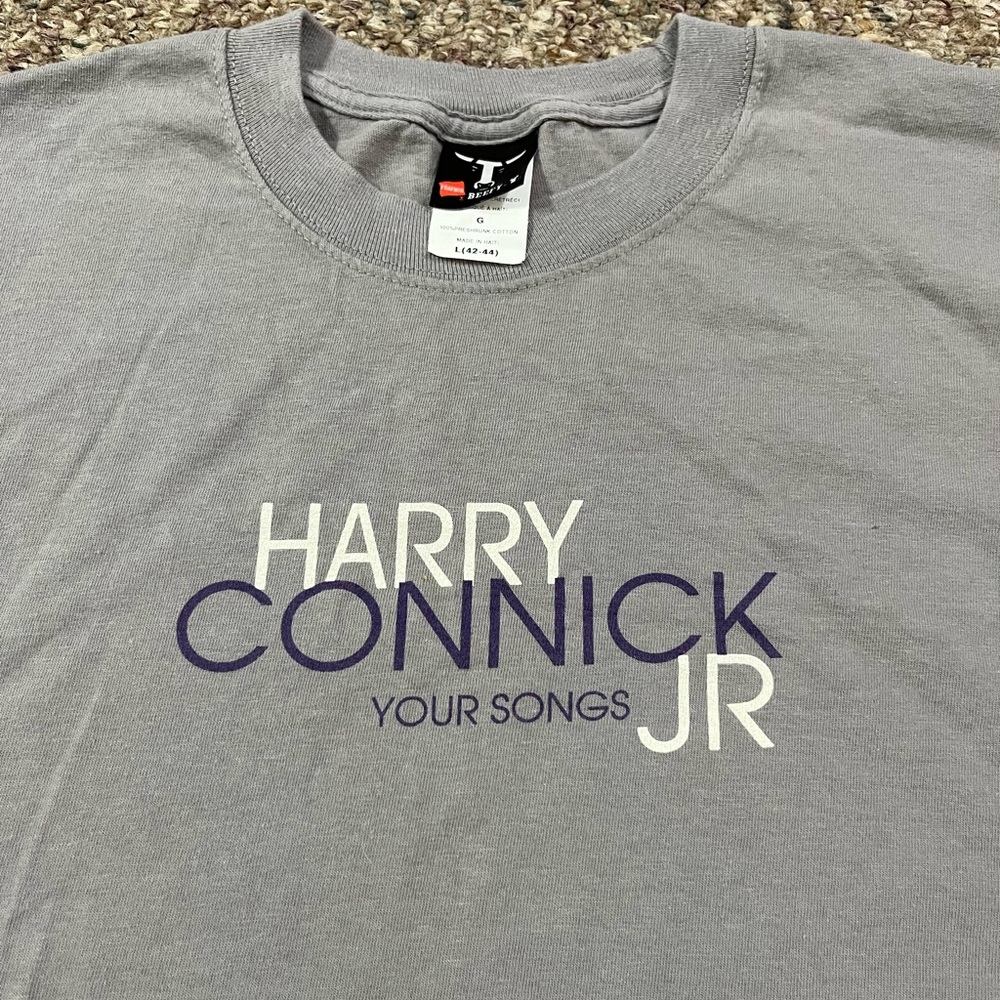 🎸 '09 Harry Connick Junior Artist Your Songs Album Thick Cotton Retro Tee Shirt - Picture 4 of 10